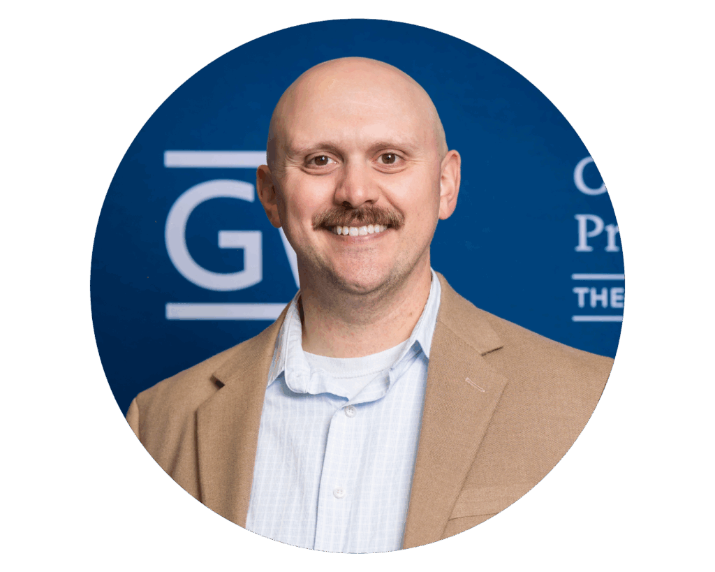 Headshot of Cody House in a circular cutout